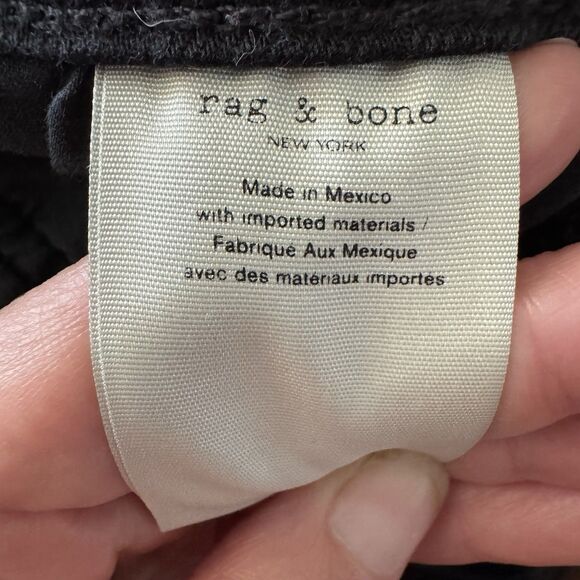 Rag & Bone Women Peyton Midrise Bootcut Jeans Size 32 Black Western Boho Stretch - Picture 13 of 15